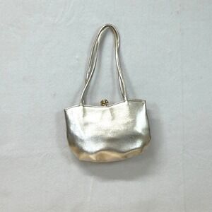 Vintage Gold Metallic Kiss Lock W‎ Germany Exclusively for WALBORG Evening Bag